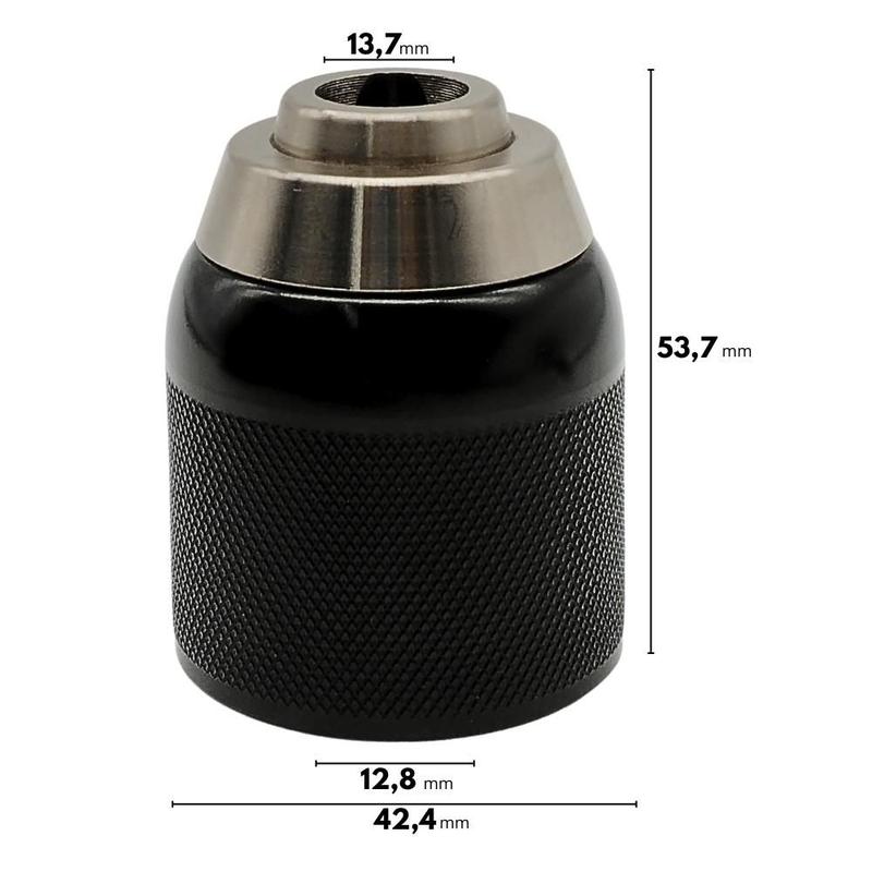 Mandril de Aperto Rápido 1/2 x 20UNF para Parafusadeira e